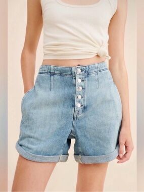 Free People We The Free Osaka Relaxed Button Fly Shorts -Size 29